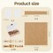 6 Pack Cork Boards 36" x 24" with 4 Frameless Cork Strips(Beige)